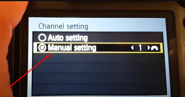  Press The Menu Button And  Again Go To Manual Setting