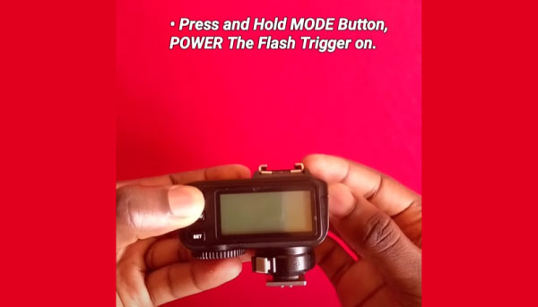 Press and hold the MODE button